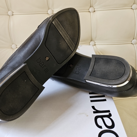 Bar III Black Leather Dress Loafers Flats-Size 10M - Picture 5 of 7